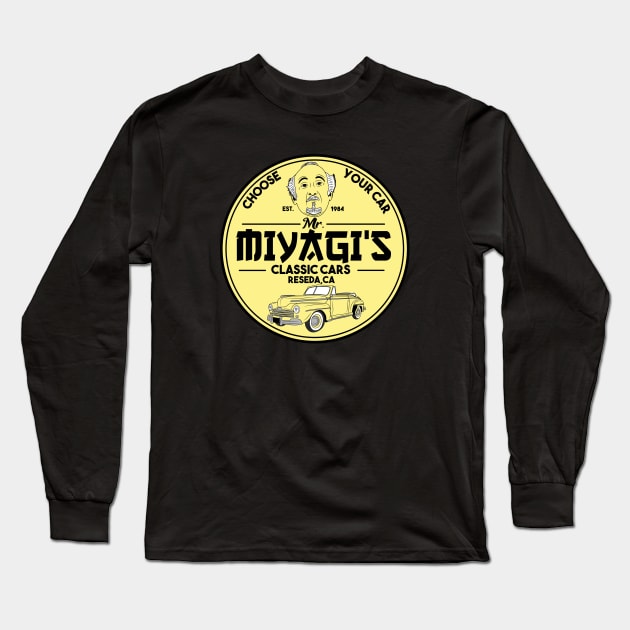 Mr Miyagi classic cars Long Sleeve T-Shirt by carloj1956